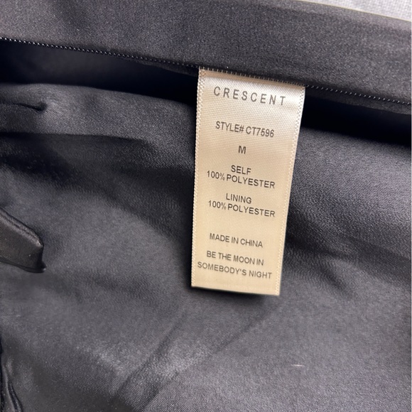 NWOT Crescent Silky Slacks with Sultry Slit - Picture 7 of 8